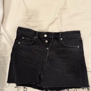 H&M Charcoal Denim Skirt